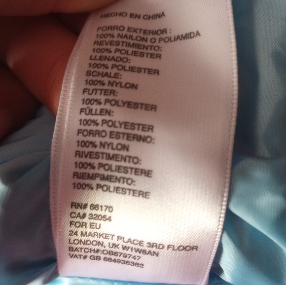 Urban Outfitters Pink & Blue Cotton Candy Puffer Jacket Coat Size XS - Picture 16 of 16